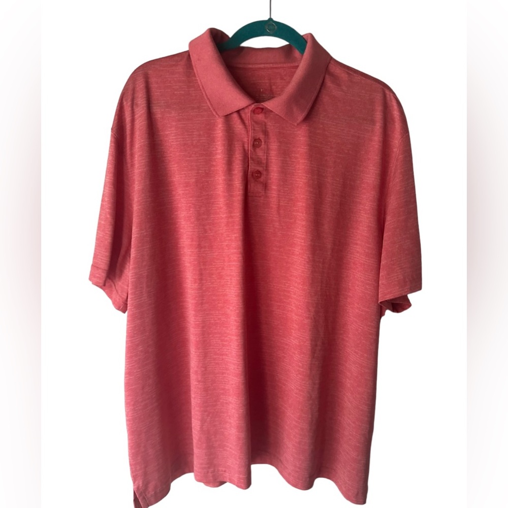 Men’s Heathered Golf‎ Polo Shirt XXL Pink Heather